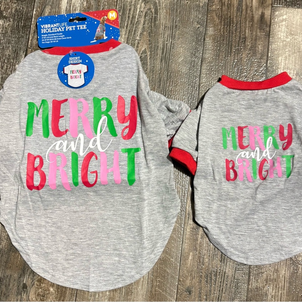 Holiday Pet Tee - Merry and Bright